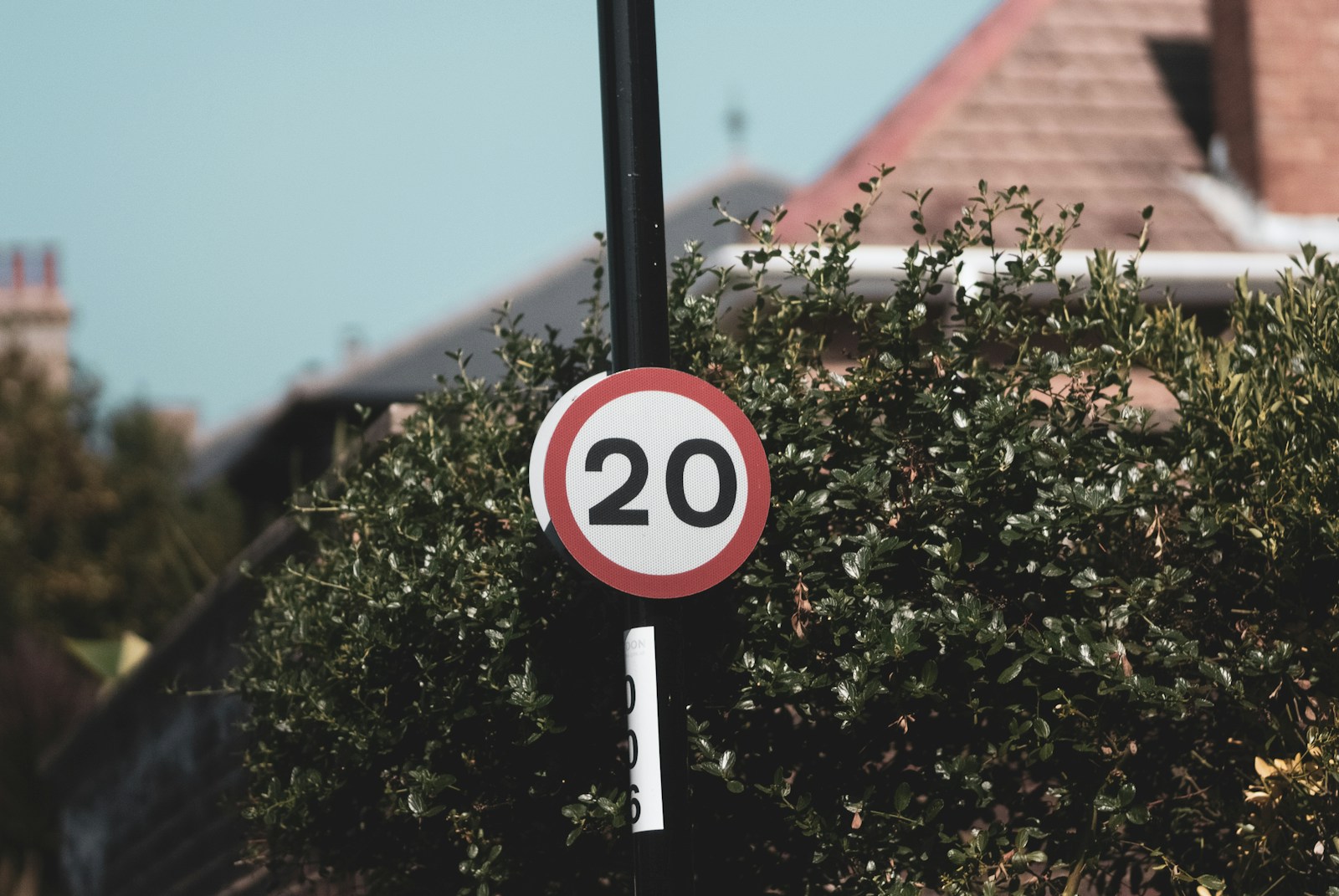 20 mph sign
